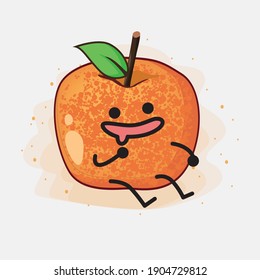 An illustration of Pluot Fruit Vector Character