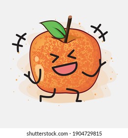 An illustration of Pluot Fruit Vector Character