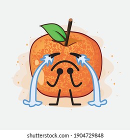 An illustration of Pluot Fruit Vector Character