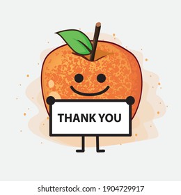 An illustration of Pluot Fruit Vector Character