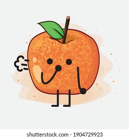 An illustration of Pluot Fruit Vector Character