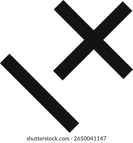 Illustration of plus minus math icon