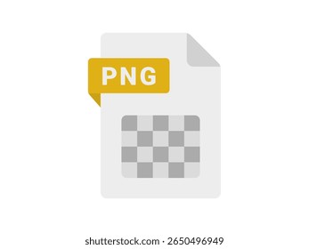 Ilustração do ícone do arquivo de extensão PNG.