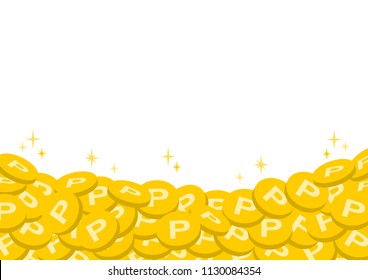 Illustration of point and coin 