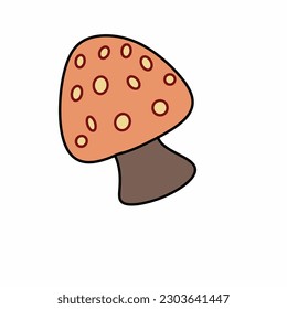 illustration of poisonous mushrooms which are very dangerous if consumed