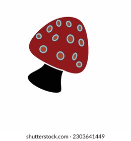 illustration of poisonous mushrooms which are very dangerous if consumed