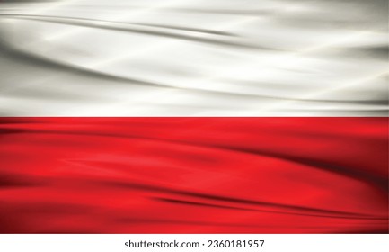 Illustration of Poland Flag and Editable Vector of Poland Country Flag