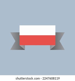 Illustration of Poland flag Template