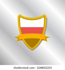 Illustration of Poland flag Template