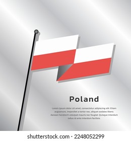 Illustration of Poland flag Template