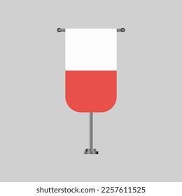 Illustration of Poland flag Template