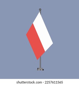 Illustration of Poland flag Template