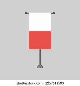 Illustration of Poland flag Template