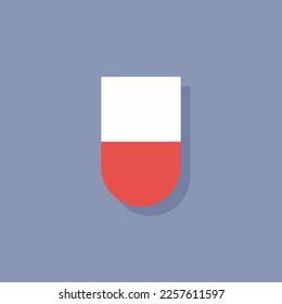 Illustration of Poland flag Template