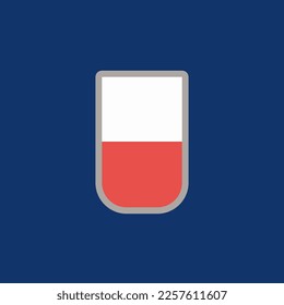 Illustration of Poland flag Template