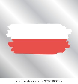 Illustration of Poland flag Template