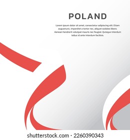 Illustration of Poland flag Template
