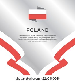 Illustration of Poland flag Template