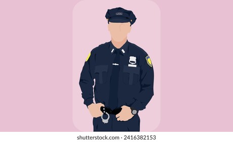 Illustration Of A Police Officer