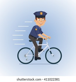 police man bike