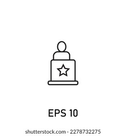illustration of police stroke eps 10