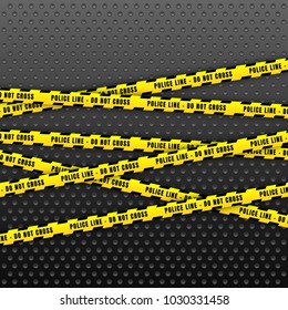 An illustration of police tape with a spiritual theme