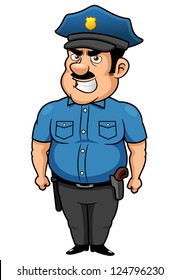 illustration of Policeman cartoon