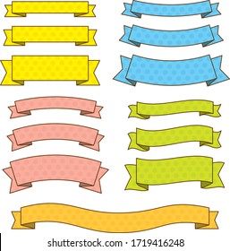 
Illustration of polka dot ribbon