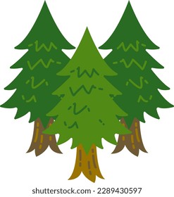 Ilustración de rojo cedro sin polen