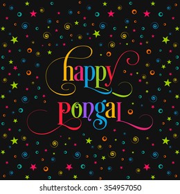 Illustration of Pongal festival.