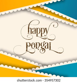 Illustration of Pongal festival.