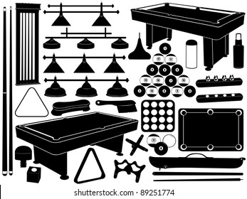 Illustration of pool equipment