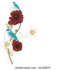 Illustration of poppies