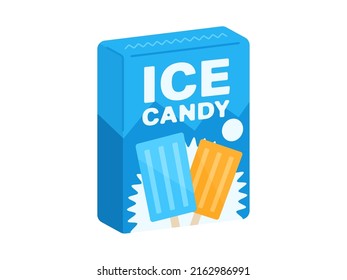 Illustration of a popsicle box.