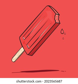 Illustration of popsicle ice cream