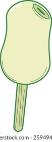 Illustration of a Popsicle on a Stick