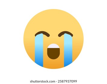 Illustration of an Popular Cry Emoji