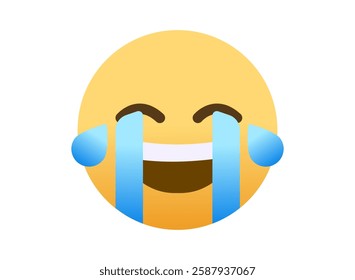 Illustration of an Popular Laugh out Loud Emoji