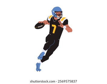 Illustration of an Popular Sports American Football Illustration