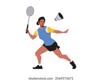 Illustration of an Popular Sports Badminton Illustration