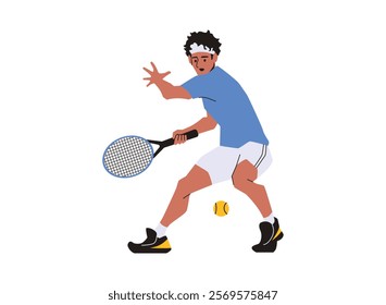 Illustration of an Popular Sports Tennis Illustration