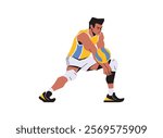 Illustration of an Popular Sports Volley Ball Illustration