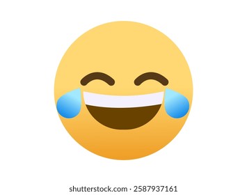 Illustration of an Popular Tears of Joy Emoji