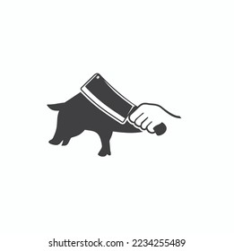 illustration of pork butcher, vector art.