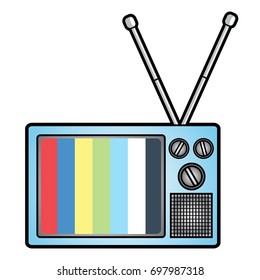Illustration of a portable television