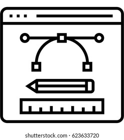 Illustration Portfolio Vector Icon