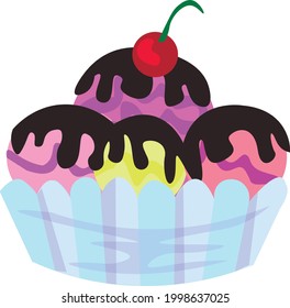 Illustration der Eiscreme