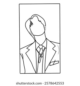 illustration of portrait avatar renders characters with shows a male character 