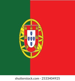 An illustration of PORTUGAL "FLAG", With an biggest size.