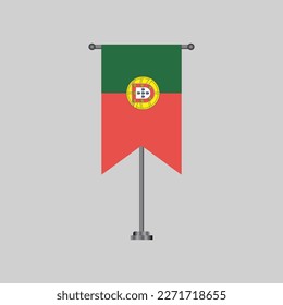 Illustration of Portugal flag Template